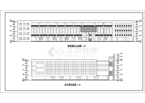 某24班小学教学楼建筑方案设计图纸-图一