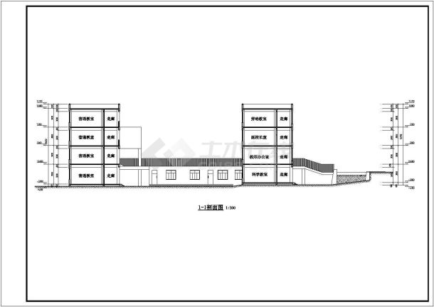 某24班小学教学楼建筑方案设计图纸-图二