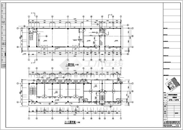 某地简单实用宿舍楼建筑施工方案图-图二