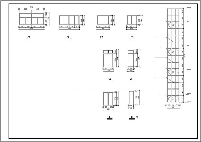 某地简单的公寓楼建筑施工设计方案图_图1
