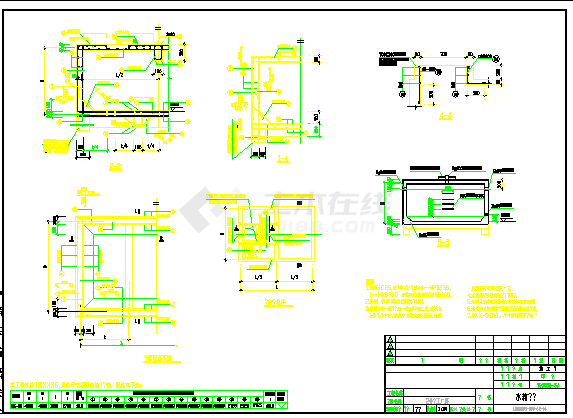 某地框架轻工厂房结构图（共14张）-图一
