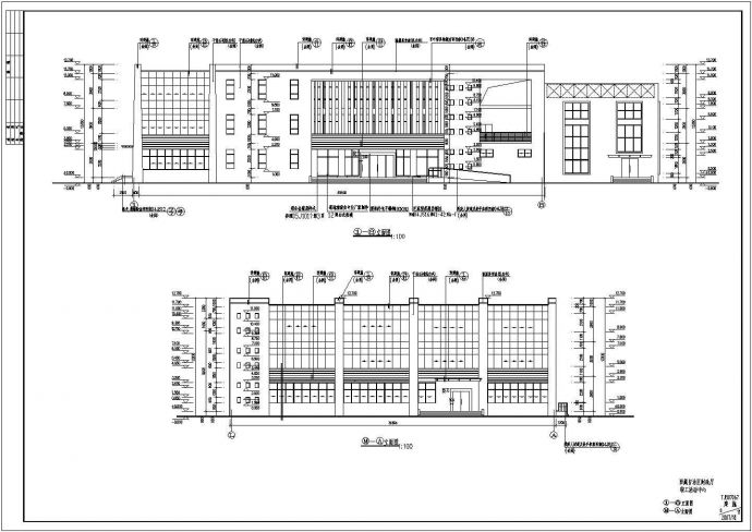 西藏某三层职工活动中心建筑设计施工图_图1