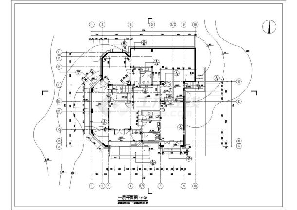 某别墅建筑施工图（共11张）-图一