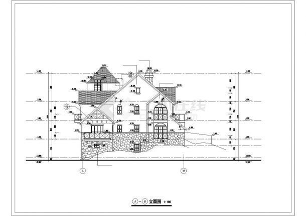 某别墅建筑施工图（共11张）-图二