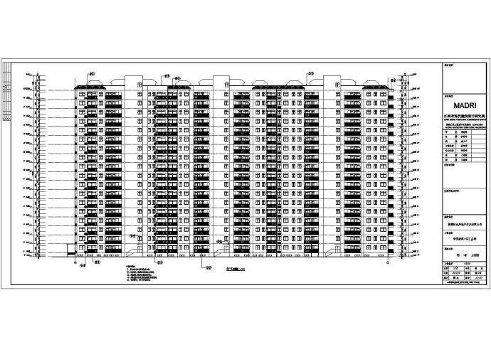 湖北省某小区18层住宅楼建筑设计施工图_图1