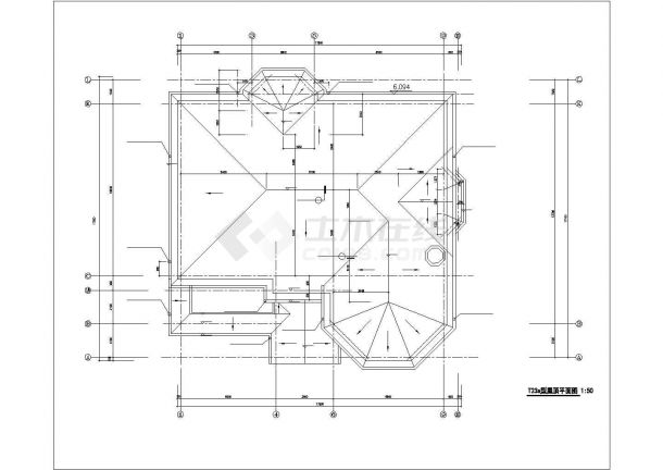 钢结构别墅建筑结构图纸（共10张）-图二