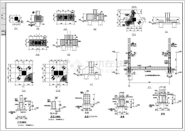 某框架结构厂房建筑结构图纸-图二