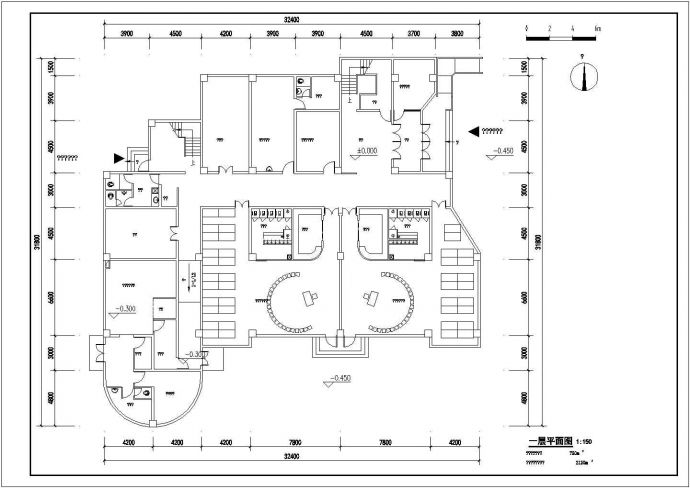 某地区6班三层幼儿园建筑设计平面方案_图1