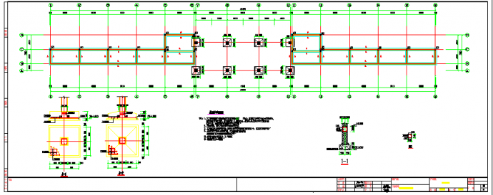 部分框架及部分砖混结构学校运动场看台结构施工图（含建筑图）_图1
