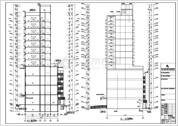 贵州某12层商住楼建筑设计施工图-图一