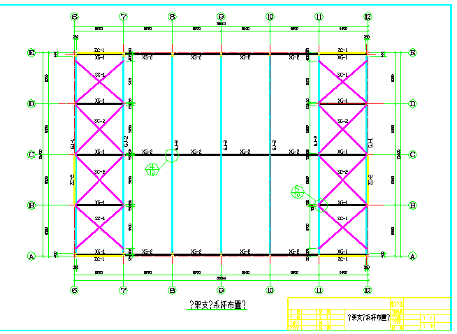 地上一层砖混结构局部钢结构职工餐厅结构图（含建筑图）_图1