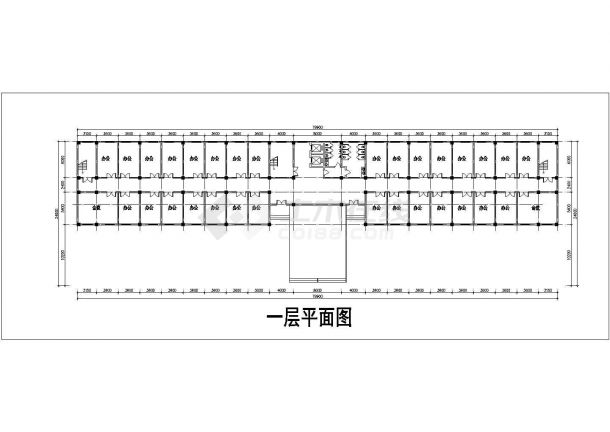 南方某地区6层办公楼建筑设计方案-图二