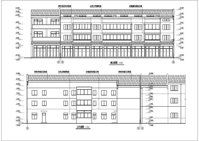 某地区三层框架结构沿街商住楼施工图_图1