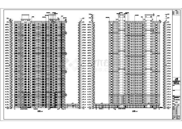 某小区三十三层住宅楼建筑设计施工图-图一