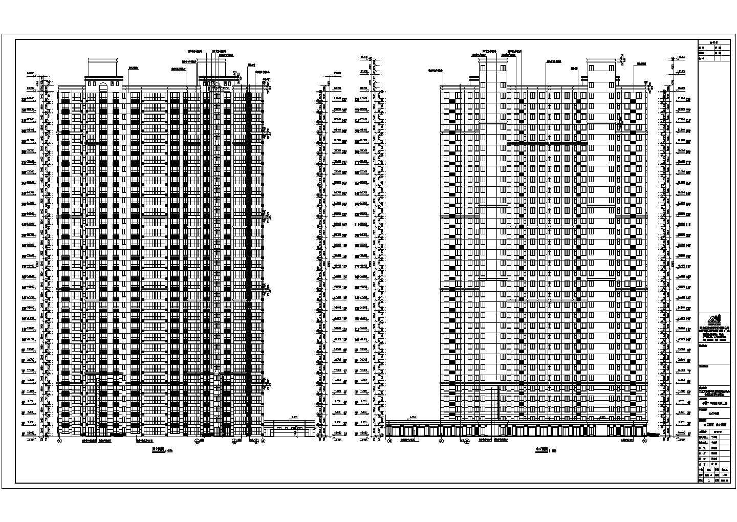 某小区三十三层住宅楼建筑设计施工图