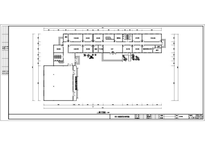 某地区小型四层办公楼建筑设计方案_图1