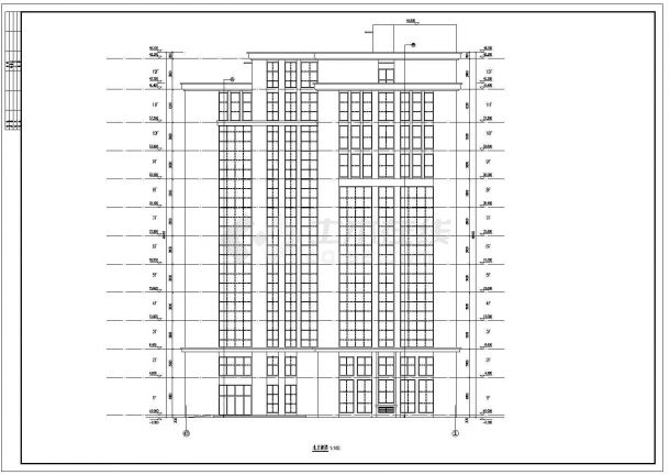 某公司12层办公综合楼建筑设计施工图-图二
