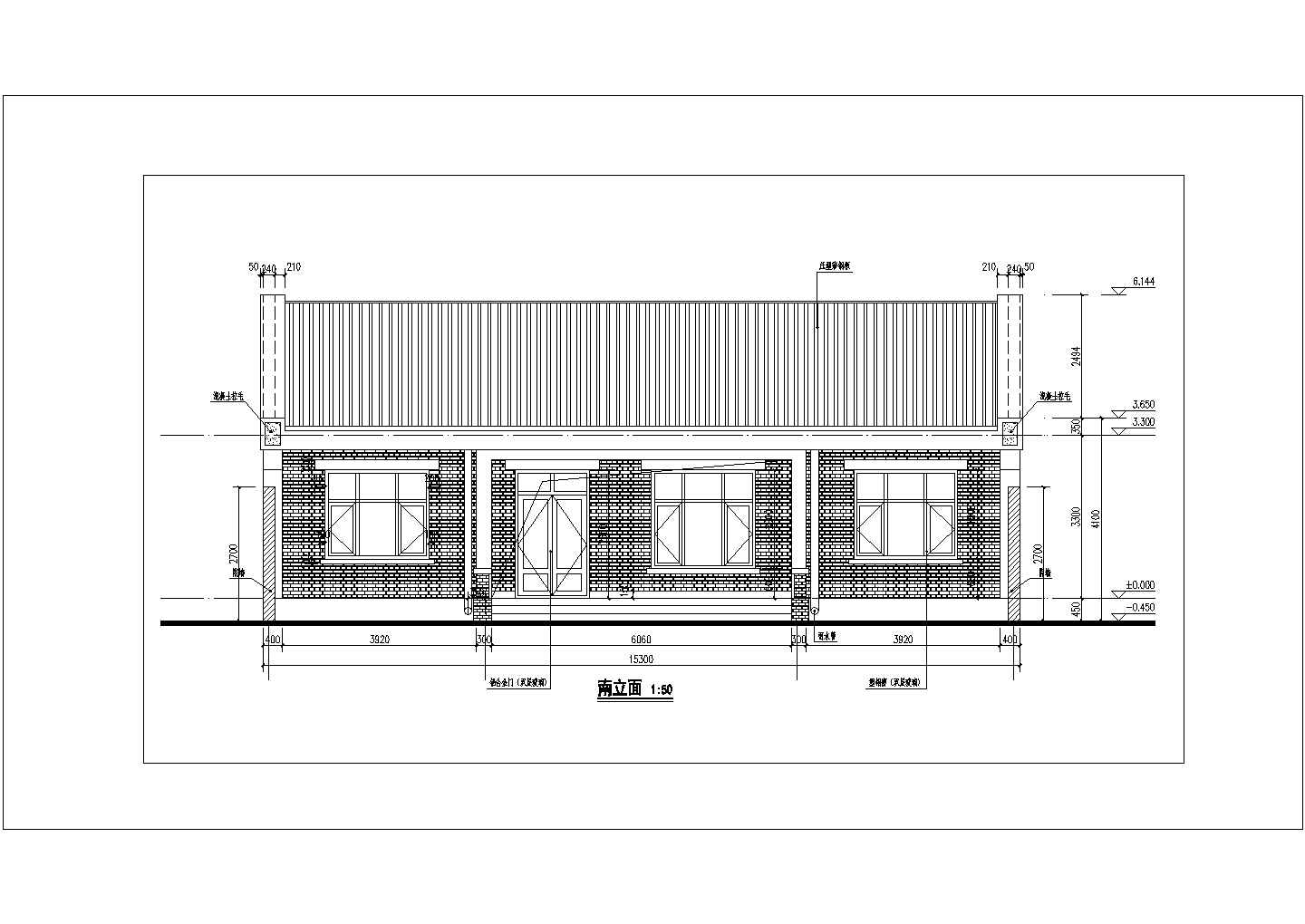 晋南风格单层小庭院住宅建筑设计方案