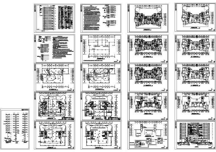 某 十一层住宅楼电气施工CAD图纸_图1