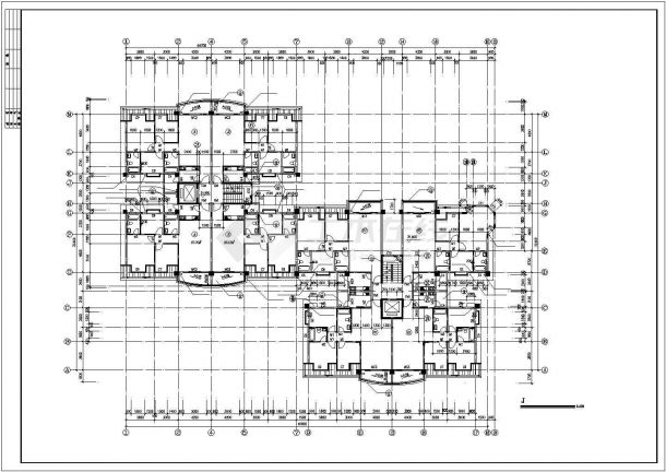 某地详细的小高层建筑施工图-图二