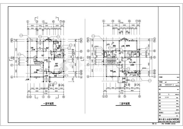 某地精致小别墅建筑施工图（全套）-图二