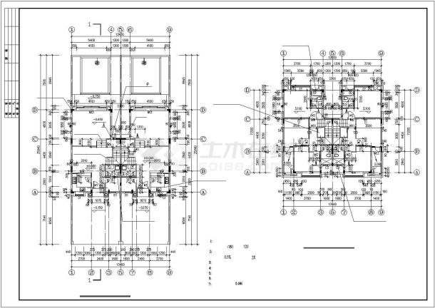 很有特色的别墅建筑施工图-图一