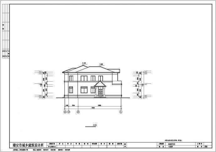 某地详细的两层别墅建筑设计方案图_图1