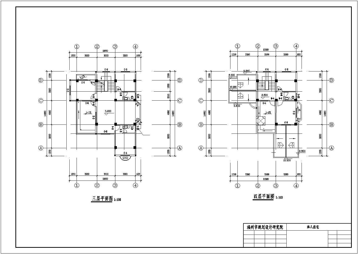 最新整理典型别墅建筑方案图系列6