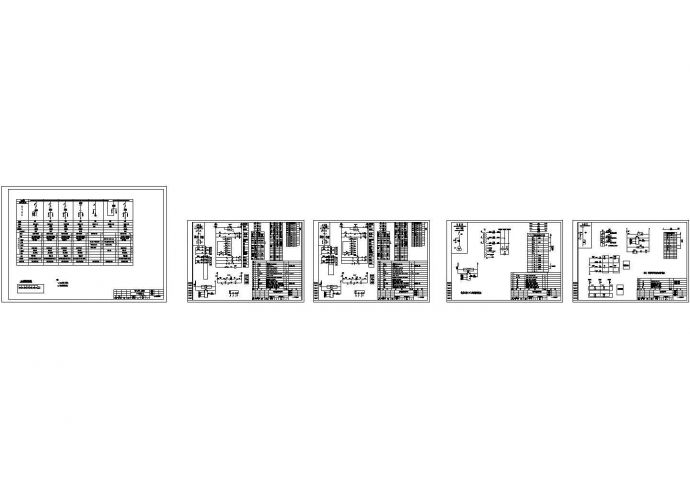某商业大楼配电工程高压环网柜（7台HXGN-12）设计cad全套电气施工图（一次二次设计）_图1