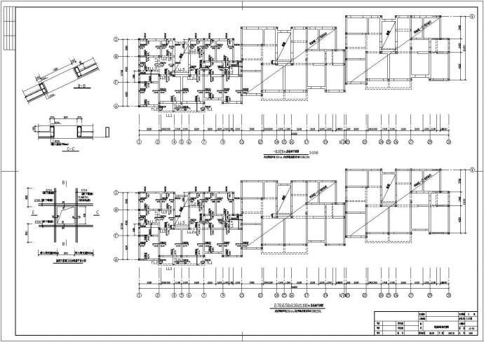 四层砌体结构住宅结构施工图（条形基础6号楼）_图1