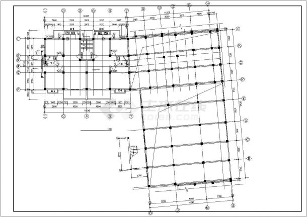 某地大型底层商业住宅楼全套建筑施工图-图二