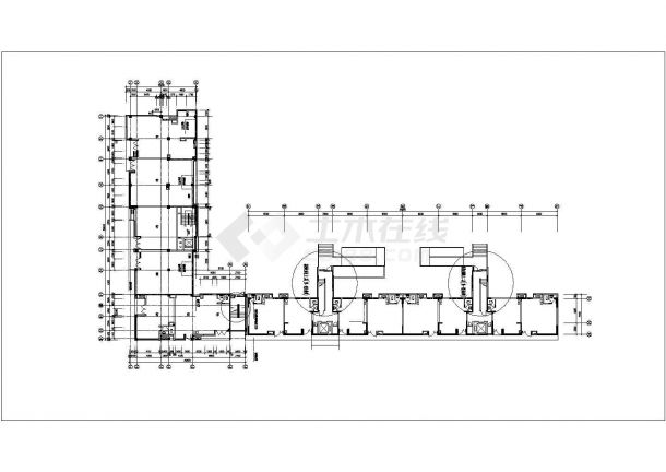 某地小型商业公寓建筑设计方案图-图二