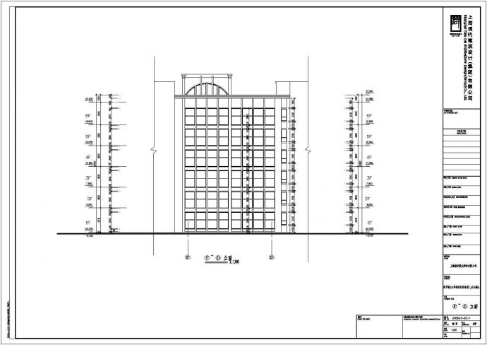 某地六层小型办公楼建筑方案设计图纸_图1