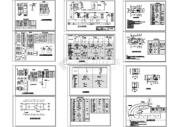 变配电所电气设计CAD图（含说明、主要材料表）-图一