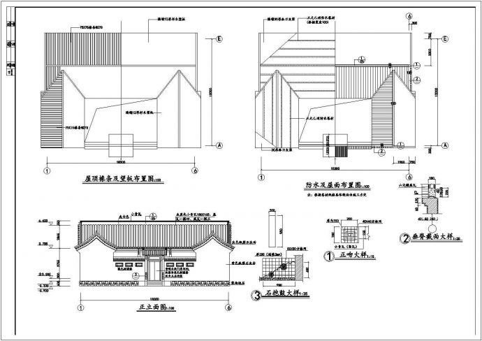 比较小型的准提庵建筑施工图_图1