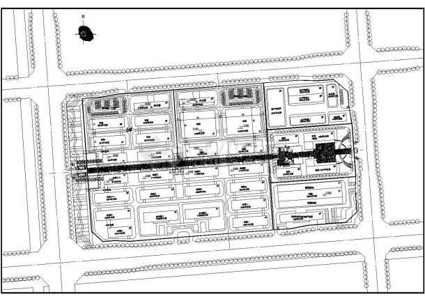 江苏省某地区厂房规划设计总平面图-图一