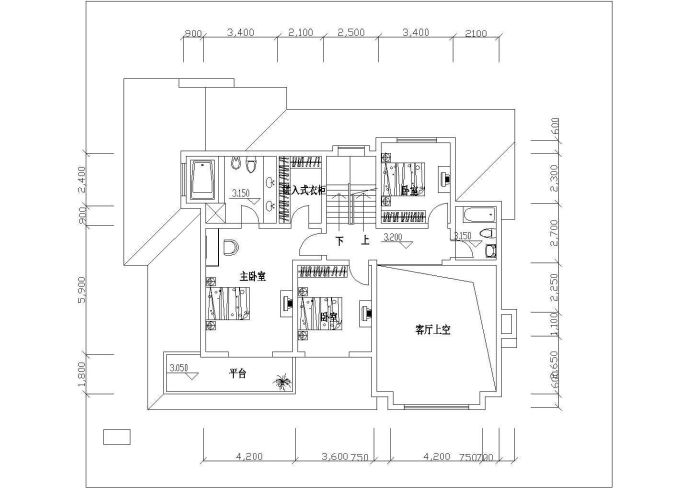 简单的二层别墅建筑设计方案图_图1