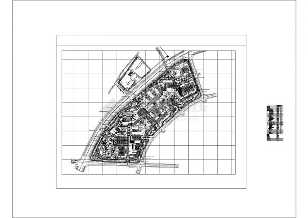 深圳大学校园南区规划设计总平面布置图-图一