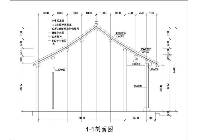 比较实用的四合院建筑图_图1