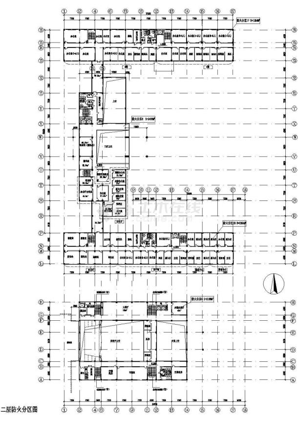 某五层欧式风格行政办公楼建筑施工设计cad图纸-图一