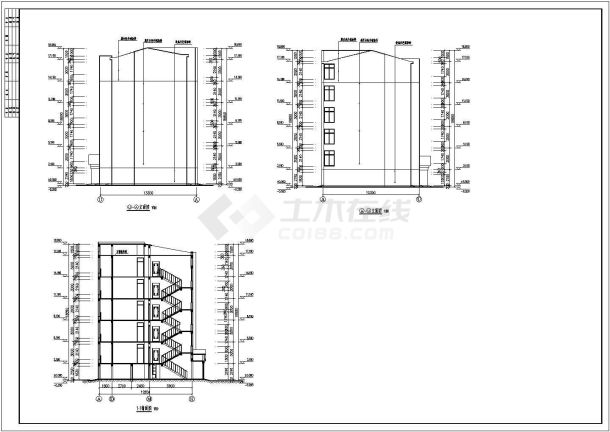 某6层砖混结构住宅建筑设计施工图纸-图二