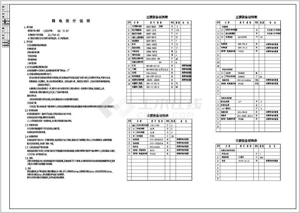 大型商业楼全套电气施工图纸（含设计说明）-图二