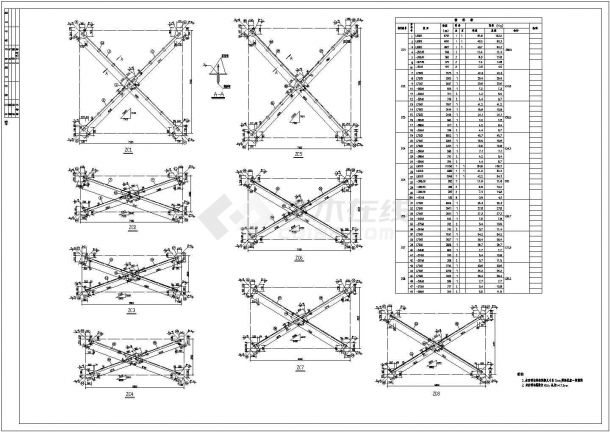 某地单层框架结构厂房全套结构施工图-图二