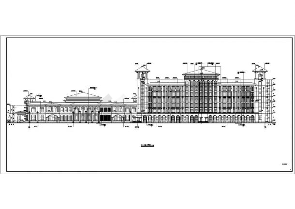 某地七层4星级酒店建筑方案设计图纸-图二