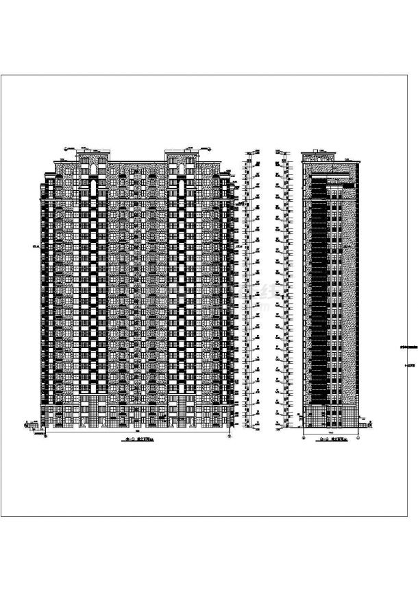 东营华泰国际豪园24层剪力墙结构住宅建筑施工图-图二