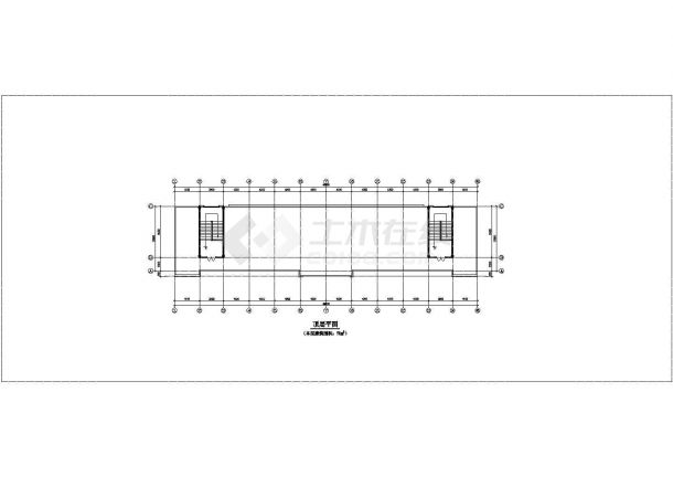 某地区五层小学教学楼建筑方案设计图纸-图二