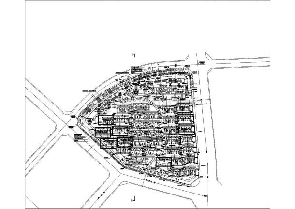 某地一期地块建筑总平面图1:500-图二