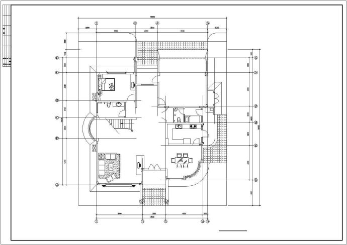 比较经典别墅建筑设计图（全套）_图1