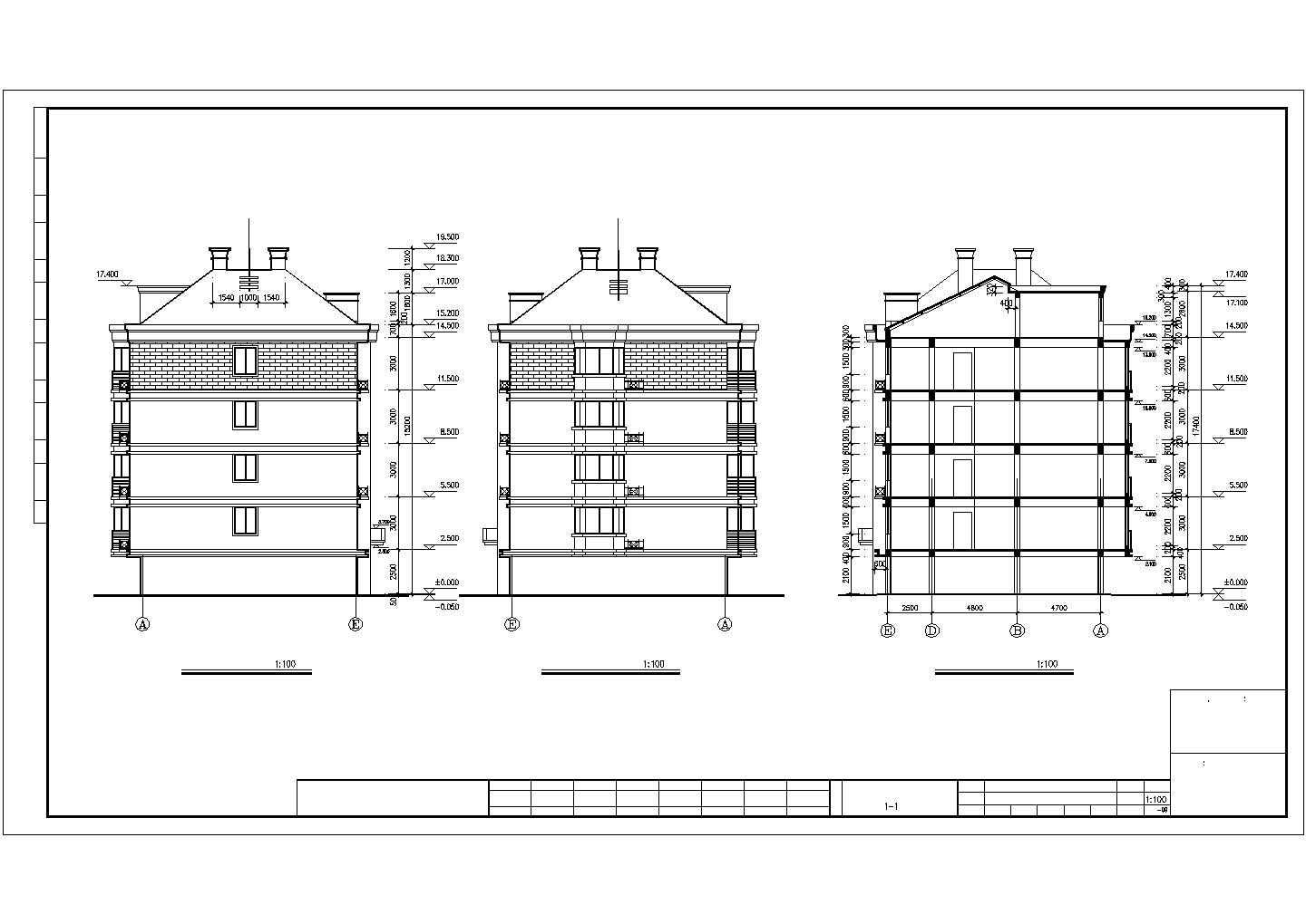 一套简单的住宅建筑施工图