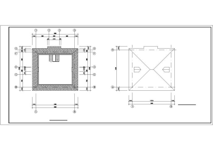 比较简单的一套别墅建筑设计图_图1